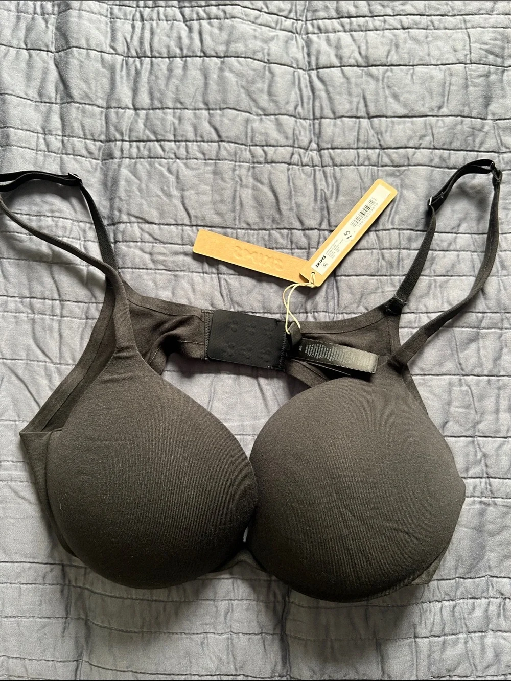 SKIMS Black Everyday Cotton Ultimate Push-Up Bra 36B NWT NEW WITH TAGS - Picture 7 of 7